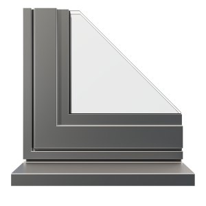 Silver Metallic aluminium finish