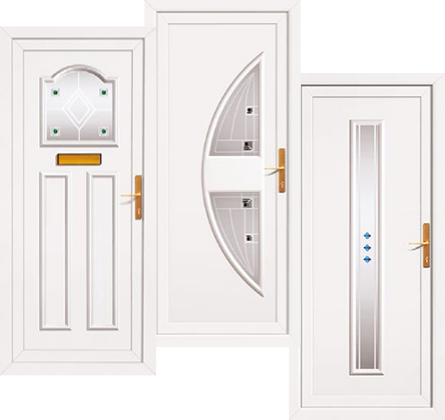 Opaque door panel design