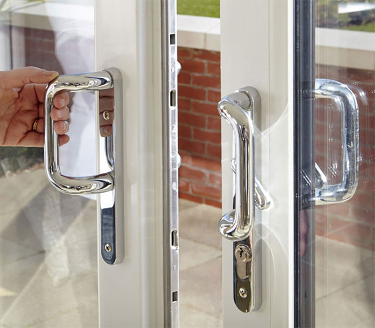 Secure patio door locking system
