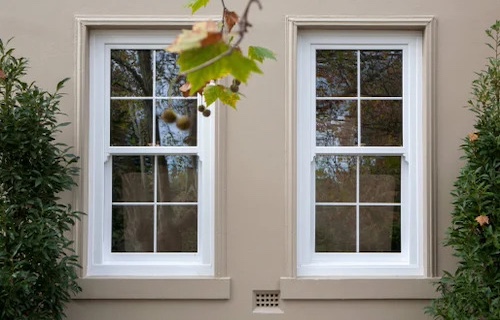 Energy efficient double glazed sash window